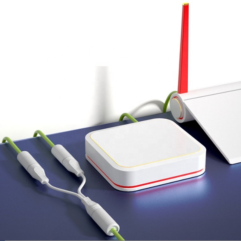 Dilwe Répartiteur Réseau RJ45 3 Voies POE - Splitter Réseau Haute Résistance, 2 Prises Simultanées