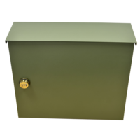 Boîte aux lettres extérieure moderne en acier galvanisé, boîte de livraison sécurisée pour colis, boîte de rangement pour colis et lettres pour porte d'entrée, anti-rouille