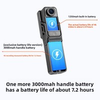 SJCAM C400 Caméra d'Action de Poche 4K HD Vidéo, Légère en Métal, Portable avec Écran Rotatif Détachable, Design de Haute Qualité, Nouveau Modèle 2025