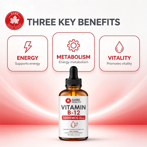 Gotas Líquidas de Vitamina B12 OEM 5000mcg Veganas 60 ml Metabolismo Energético para Adultos Marca Privada - Product Image 3