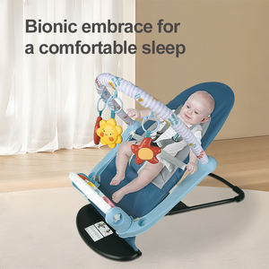 Transat Évolutif Portable 2-en-1 avec Tapis d'Éveil Musical Piano, Siège <span class=keywords><strong>Bébé</strong></span> Pliable à 4 Positions Inclinables - Product Image 4