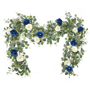 نبات حرير صناعي لتغطية الأنابيب وديكور السقف، محاكاة للورد واليوكاليبتوس، مناسب لحفلات الزفاف في الصين - Product Image 3