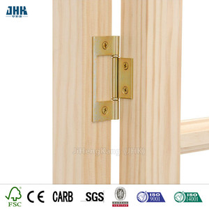 Cửa xếp JHK-B07, cửa nội thất cho nhà ở, màu trắng trơn, gỗ thông nhỏ, cửa tủ quần áo xếp đôi - Product Image 3