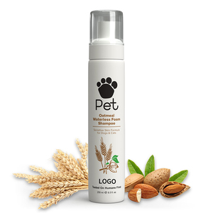 Private Label <strong>Dry</strong> <strong>Shampoo</strong> <strong>for</strong> Pets Dogs <strong>Cats</strong> Natural Oatmeal Sensitive Skin Care Foam Waterless Pet <strong>Shampoo</strong> Conditioner Set - Product Image 1