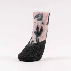 أحذية متعددة الألوان مقاومة للماء سيليكون النايلون تصميم صغير جرو الحيوانات الأليفة للكلاب