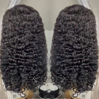 Perruque Lace Front HD sans colle 13x6, densité 250, cheveux indiens vierges bruts, bouclés crépus, perruques frontales en dentelle transparente 13x4, cheveux humains