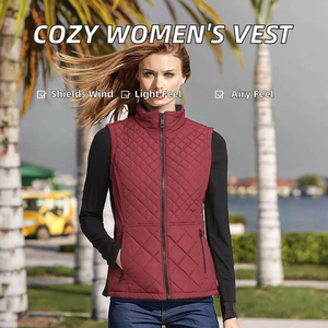 Veste décontractée en toile de coton tricotée coupe-vent, design unique, respirante, légère, avec boutons et poches zippées, pour femme, grande taille, hiver - Product Image 2