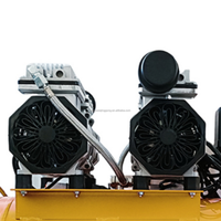 Compresor de Aire Industrial de 50l de Alta Potencia, Eléctrico, sin Aceite, con Reducción de Ruido, Accionamiento por Pistón, con Motor