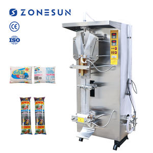 เครื่องบรรจุและปิดผนึกซองอัตโนมัติ ZONESUN ZS-GJH1000 สำหรับนม เครื่องดื่ม น้ำ น้ำมัน และของเหลวชนิดซอง - Product Image 1