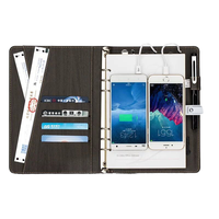 Carnet de notes scolaire B5 personnalisable en cuir rigide à feuilles mobiles, organiseur magnétique personnel et agenda