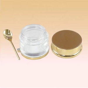 30g 50g 80g Luxuriöses Leeres Kleines Glas-Kosmetikdöschen mit Deckel und Löffel für Hautpflege-Verpackung Körperbutter Gesichtsbalsam - Product Image 4