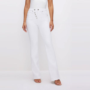 Pantalon en jean taille haute de qualité supérieure avec poches, longueur standard, couleur unie personnalisée, dernier design, prix de gros - Product Image 5