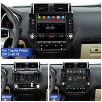 Pantalla Tesla Android 14 de 12.1'' para Toyota Land Cruiser Prado 150 2014-2017, Radio para Auto, Reproductor Multimedia, GPS, Navegador, Carplay, DSP