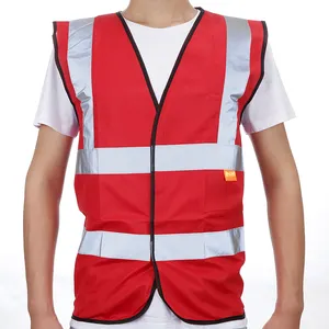 Hot Selling Reflective Security Vest For Cycling Motorcycle Biking Safety Vests Red