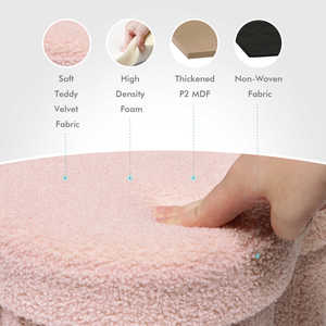 Bailey Möbel hersteller Teddy Velvet Faltbare Aufbewahrung shocker Osmanische Fuß stütze für Wohnzimmer - Product Image 5
