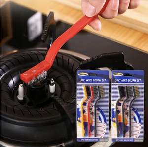 Cepillo de limpieza 3 juegos de estufa de gas Campana de cocina y descontaminación Cepillo pequeño Juegos de cepillos de acero Fabricante de China - Product Image 6