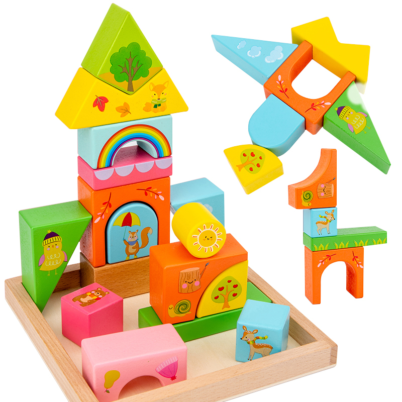 New Design Wooden Block Set Kids