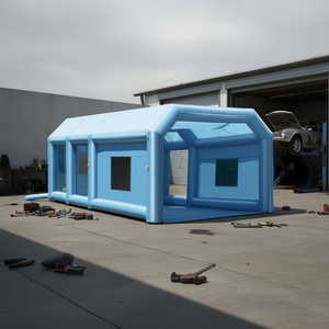 Cabine de peinture gonflable 29,5 x 15,7 x 11,8 pieds, système de filtration d'air portable pour voiture, camion, fourgonnette - Product Image 2