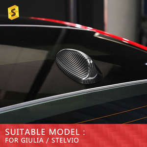 Accesorios de exterior de coche Real de fibra de carbono Shasha, accesorios de decoración de antena de Radio para <span class=keywords><strong>Alfa</strong></span> <span class=keywords><strong>Romeo</strong></span> Giulia Stelvio <span class=keywords><strong>2023</strong></span> - Product Image 2