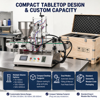 Petite machine de remplissage d'huile pour atelier, laboratoire et boutique, remplisseur pneumatique à piston de table avec trémie