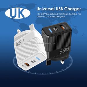 New PD33W 65W GAN Type <b>C</b> Charger 2-Port A+<b>C</b> Fast Charger With QC3.0 Smart USB Adapter for Mobile Phone <b>Charging</b> - Product Image 3