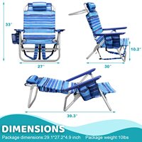 Prix de gros Chaises de plage pliantes robustes pour le camping avec de grandes poches et porte-gobelet