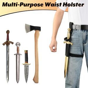 Ensemble de costume médiéval pour homme, chemise de pirate à lacets, <span class=keywords><strong>pantalon</strong></span> harem, ceinture de cowboy western, étui à épée, tenue de cosplay pour Halloween - Product Image 3