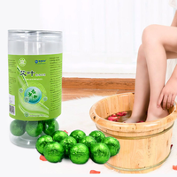 Lijitang Spa Bain de pieds, Boule de spa pour pédicure, Mini bombe de bain, Comprimés effervescents pour les pieds pour adoucir la peau et reconstituer l'hydratation