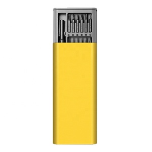 Jeu de 24 embouts de tournevis jaunes et gris, mini-outil de réparation de téléphone, tournevis de précision MYJ-6024P-AS, mini-jeu d'embouts de tournevis portables MY - Product Image 4