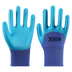Gants de travail imperméables en <span class=keywords><strong>latex</strong></span> bleu entièrement enduits, paume double <span class=keywords><strong>latex</strong></span>, gants imperméables - Product Image 1