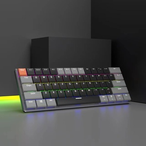 Customized 61 Keys <b>USB</b> Type-C Wired Ultra Slim Thin Low Profile Keycaps Gaming Mechanical <b>Keyboard</b> Red Blue Brown Switch LED Ult - Product Image 4