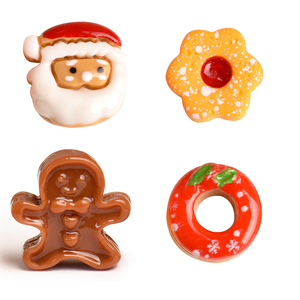 Juego de <span class=keywords><strong>Chocolate</strong></span> de pastel de Navidad en miniatura, abalorio de resina <span class=keywords><strong>para</strong></span> DIY, accesorios de resina, <span class=keywords><strong>figuras</strong></span> de juego de comida - Product Image 6
