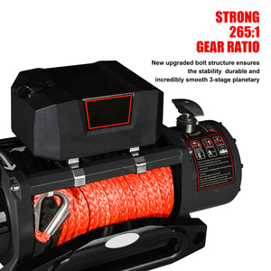 Vente en gros d'équipements tout-terrain 4x4, <span class=keywords><strong>treuil</strong></span> électrique 13500LB 12V/24V 4WD, <span class=keywords><strong>corde</strong></span> <span class=keywords><strong>Dyneema</strong></span>, commande sans fil, frein automatique, récupération hors route - Product Image 2