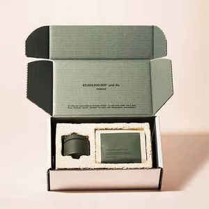 Cajas Rígidas de Cartón Verde Reciclado <span class=keywords><strong>para</strong></span> Envío Postal, Personalizadas por el Fabricante OEM, con Cierre Magnético <span class=keywords><strong>para</strong></span> Productos de Cuidado de la Piel y Sueros - Product Image 4