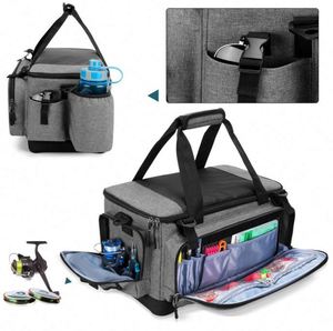 Free Sample Waterproof Good Quality Durable Fishing Bait Shoulder Fishing Bag With <b>Tackle</b> <b>Box</b> Bag Storage and Rod Holder - Product Image 3