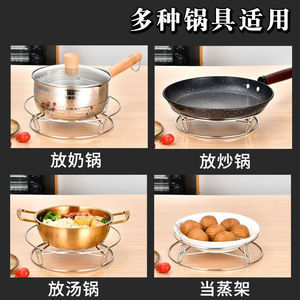 Support de cuisson à la vapeur en acier inoxydable pour wok, avec isolation thermique, support de rangement de cuisine polyvalent, profondeur de 8 à 11,9 pouces - Product Image 5