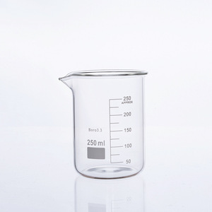 50Ml <span class=keywords><strong>250Ml</strong></span> 500Ml 1000Ml Hittebestendige Kwarts Maatbekers Glas Lage Vorm Beker Te Koop - Product Image 1