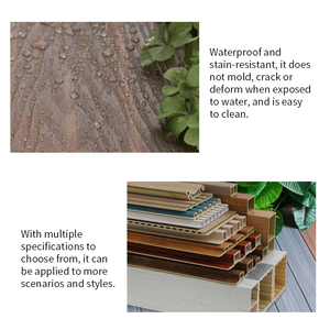 Matt Mount Trọng lượng nhẹ slat tùy chỉnh bằng gỗ trang trí nội thất Composite gỗ Veneer rãnh trong nhà <span class=keywords><strong>WPC</strong></span> bảng tường tấm bảng - Product Image 2