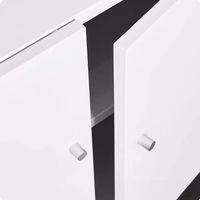 Support d'imprimante vintage en métal à double porte, piédestal mobile en acier, armoire de classement, établi pour photocopieur en acier avec roulettes pivotantes
