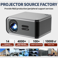 Proyector de Video LED DVB-T2 Empresarial 4K Android Smart Nuevo USB Wifi Phone TV Stick Cine en Casa Proyector de Películas 3D
