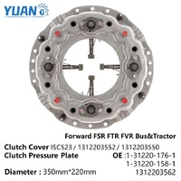 1312201761 ISC523 Couvercle d'embrayage 1-31220-176-1 Ensemble de plaque de pression d'embrayage compatible avec le moteur Isuzu FTR 6BG1 6HE1