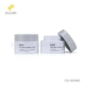 Flacone in Plastica PP Bianco da 50ml con Coperchi Grigi, Vasetti Cosmetici a Bocca Larga per Maschere di Argilla e Prodotti per la Cura della Pelle - Product Image 5