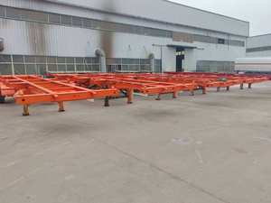 Semirremolque Esqueleto de Acero de 2 Ejes y 40 Pies para Transporte de Contenedores en Puerto, 40 Toneladas - Product Image 2