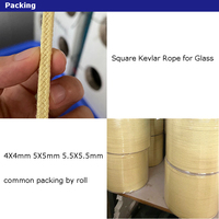 6mm 8mm 10mm 12mm Hochresistente Feuerfeste Geflochtene Fallschirmschnur Meta-Aramid-Faser Feuerfeste Aramid-Schnur Geflochtenes Aramid-Seil
