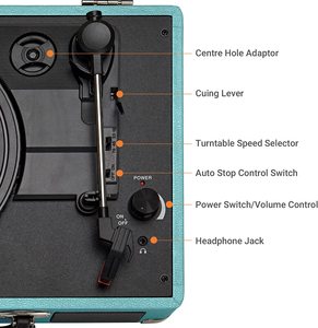 Reproductor de CD de sonido y Audio, Usb, Sd, Lp, entrada auxiliar, <span class=keywords><strong>Radio</strong></span>, Cassette, Pc, Link, <span class=keywords><strong>Rec</strong></span>, tocadiscos de 3 velocidades, reproductor de discos de vinilo - Product Image 3