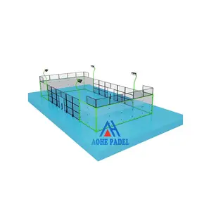 Padel Court Unique Fun Sport Football Court Glass Padel Stadium From China