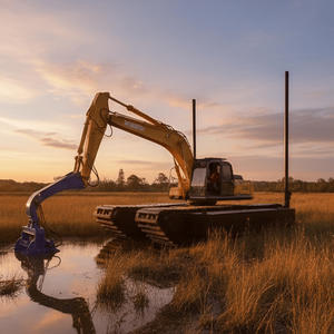 Ponton d'excavatrice amphibie stable et sûr en <span class=keywords><strong>acier</strong></span> haute résistance avec <span class=keywords><strong>prix</strong></span> compétitif direct usine - Product Image 2