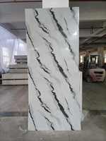 Panel dinding marmer PVC antiair, panel dinding UV Mudah ramah lingkungan harga langsung dari pabrik untuk Interior ruang tamu kamar tidur