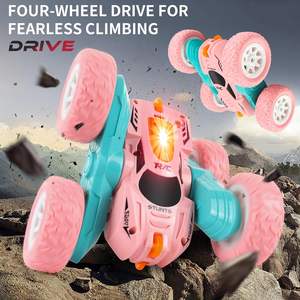 Mini télécommande à lumière rose EPT 1:32 2.4G 5ch Déformation rotative à grande vitesse à 360 degrés Stunt <span class=keywords><strong>CarTruck</strong></span> - Product Image 6