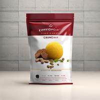 Pineapple Foil Laminate Natural Congelado, Bolsa con Cierre Hermético Resistente al Frío, 12oz, Aprobado por la FDA, Bolsa Vertical